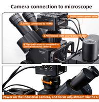Microscope QianLi 6558 Gorilla pour téléphones mobiles avec lumière LED, lumière UV de polymérisation, laser de positionnement, acier chrome-molybdène