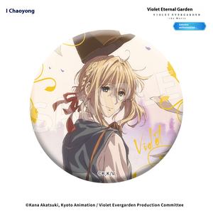 Modelli esplosivi doppio processo Flash distintivo magnetico banda stagnata viola <span class=keywords><strong>Evergarden</strong></span> <span class=keywords><strong>Anime</strong></span> Pin Blind Box giapponese fonte di animazione - Product Image 4