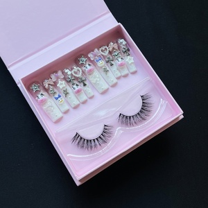 Boîtes d'emballage personnalisées pour faux cils et ongles à presser, en acrylique fait main, pour la vente en gros - Product Image 4