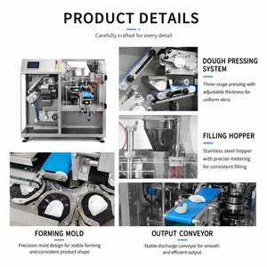Machine automatique <span class=keywords><strong>de</strong></span> fabrication <span class=keywords><strong>de</strong></span> Samosas, Gyoza et Empanadas <span class=keywords><strong>de</strong></span> maïs <span class=keywords><strong>de</strong></span> grande taille pour Chine et États-Unis - Product Image 3
