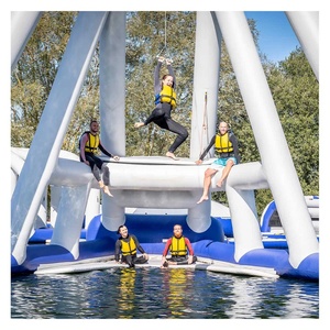 Offre Spéciale Super amusant lac jeu d'eau étanche gonflable eau balançoire fusée jouet d'eau pour enfants et adultes - Product Image 3