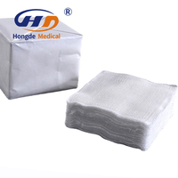 Tampon de gaze de coton consommable médical jetable non stérile tampon de gaze médicale stérile pour l'hôpital de chirurgie
