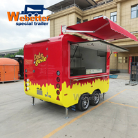 Webetter Camions de restauration personnalisés, Foodtruck, Restaurant mobile, Camionnette à hot-dogs, Churros, Burger, Remorque de traiteur, Remorque Food Truck