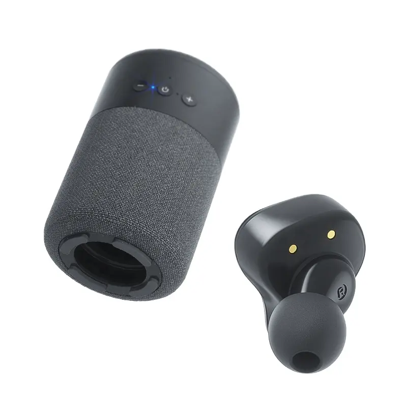 Amazon Speaker Nirkabel, dengan Earbuds Speaker Mini Nirkabel 3in1 Sentuh In 1 Headphone Earbud Earphone Tws 5.1