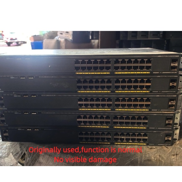Used Original 2960-X 24-Port Gigabit Ethernet Management Switch WS-C2960X-24TS-LL