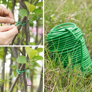 Alambre de Acero Recubierto de Goma Reutilizable de 5/8/10 m para Soporte de Plantas, Flexible y Resistente, para Jardinería y Tallos de Flores - Product Image 3