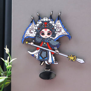 Personnages de l'opéra de Pékin en métal chinois personnalisés aimant de réfrigérateur créatif Sheng Dan Jing et <span class=keywords><strong>Chou</strong></span> aimant de réfrigérateur de dessin animé - Product Image 4