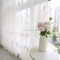 Gorden Bordir Custom, Tirai Transparan Motif Penari Balet, Tirai Transparan Motif Bunga Bordir Gaya Putri Segar