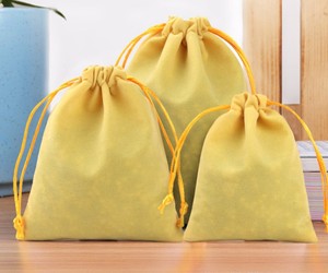 Bolsa de Terciopelo con Base de Algodón, Bolsa de Franela con Cordón, Bolsa de Regalo Personalizada para Joyería, Bolsa de Terciopelo con Logotipo Personalizado para Joyas - Product Image 1