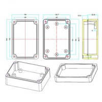 Boîtier de boîte de jonction électrique personnalisé petit boîtier électrique ABS étanche Ip65 boîtier à charnière en plastique