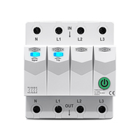 Disjoncteur intelligent WiFi TOMZN TOB9S-63NCWIFI 4P 1-63A 3*120V/230V avec coupure L/N, 4 relais, minuterie, compte à rebours et verrouillage de l'état du relais