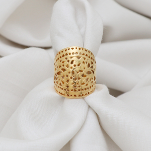 แหวนเงินแท้สไตล์บาหลีสำหรับชนเผ่า925ชุบทอง18K แหวนฝังฝังฝังขอบสำหรับงานแต่งงานแนววินเทจ - Product Image 3