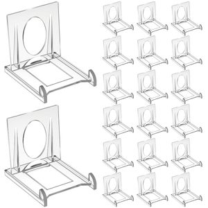 Soporte de exhibición deslizante transparente de plástico para tarjetas deportivas y de juego, tipo mini caballete. - Product Image 1