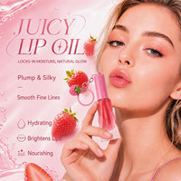 Base de gloss à lèvres en gros, kit de gloss à lèvres sous marque privée, emballage personnalisé pour gloss à lèvres, gloss liquide fruité bio