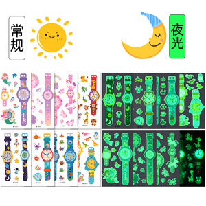 สติ๊กเกอร์ลายสักเรืองแสงในที่มืดสำหรับเด็ก ติดแขนชั่วคราว กันน้ำ พิมพ์ดิจิตอลบนฟิล์ม PET - Product Image 2