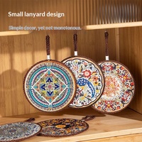 Grand dessous-de-plat et protège-plat anti-brûlure, résistant à la chaleur, au design zen asiatique, pour la maison