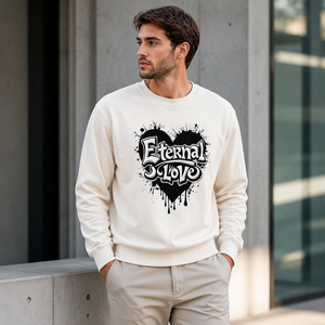 Sudadera de cuello redondo para hombre, corte regular, tejido de punto, jersey, estampado gráfico de letras, ropa casual de otoño - Product Image 5