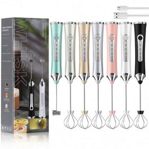 Handheld Milk Frother for Coffee, Rechargeable Drink Mixer with 3 Speeds Electric Whisk Coffee Frother - Product Image 1