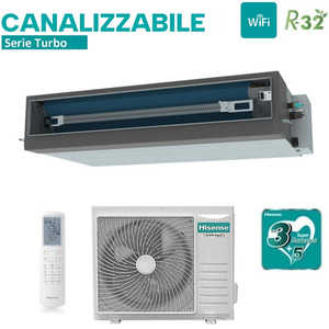 Climatizatore condizionatore ชุด canalizzatore AUD71UX4RFM8 24000 BTU อินเวอร์เตอร์ canalizzatore + AUW71U4RK8 R-32 Wi - Product Image 2