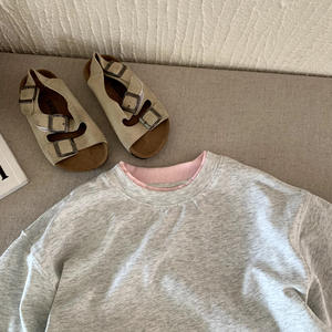 เสื้อยืดคอกลมแขนสั้นสำหรับเด็กผู้หญิงคอกลมสีสันสดใสฤดูร้อน - Product Image 6