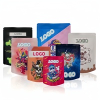 Sac en mylar imprimé personnalisé anti-odeur bonbons découpés à l'emporte-pièce biscuit sachet debout comestible zip-lock réutilisable