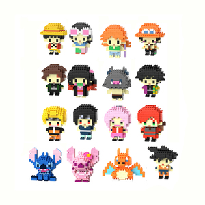 热销动漫积木微砖卡通人物钻石塑料玩具 - Product Image 1