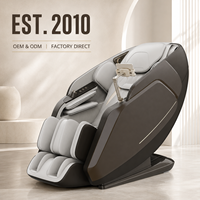 Fauteuil de massage électrique intelligent 4D à gravité zéro avec rails flexibles, chauffage et rouleaux pour les pieds, pour la maison - Chine