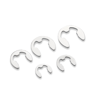 120Pcs E-Clip Retaining Ring Kit 1.5-10mm 304 Stainless Steel Snap Ring Shaft Locking Fastener for Hardware Assembly Repair