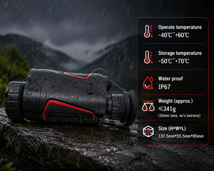 กล้องถ่ายภาพความร้อนแบบตาเดียว 640x512 เซ็นเซอร์ 12 เมตร กล้องตรวจจับความร้อนแบบมือถือ พร้อม LRF 1 กิโลเมตร WiFi IP67 กล้องมองกลางคืนสำหรับการล่าสัตว์กลางแจ้ง - Product Image 5