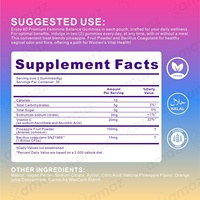 Gummies Équilibre Féminin OEM en Gros pour Marques Privées - Gummies Canneberge Équilibre du pH pour la Santé Physique