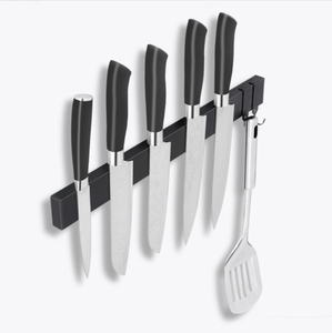<span class=keywords><strong>Porte</strong></span>-<span class=keywords><strong>couteau</strong></span> magnétique pour mur avec 3 crochets, bande magnétique pour <span class=keywords><strong>couteau</strong></span> noir de 16 pouces sans perçage, support magnétique pour <span class=keywords><strong>couteau</strong></span> avec <span class=keywords><strong>adhésif</strong></span> - Product Image 4