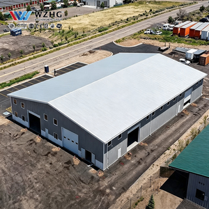 Bâtiment d'usine industrielle avec construction en acier à poutres H boulonnées lourdes - Product Image 1