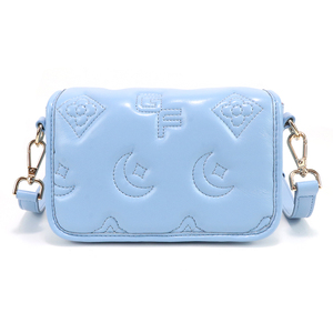 Bolso de Hombro de PU con Estampado Floral Azul, Diseño con Correa Ajustable y Logotipo Personalizado, Venta al Por Mayor del Fabricante GORFIA - Product Image 1