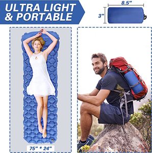 Colchón de Aire Personalizado, Empalmable, Doble, Ultraligero, Plegable para Exteriores, Colchoneta de Camping - Product Image 4