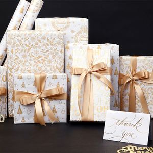 2025 Papel de regalo de Navidad de fábrica 43*300 cm Rollo virgen de silicona recubierto desechable - Product Image 5