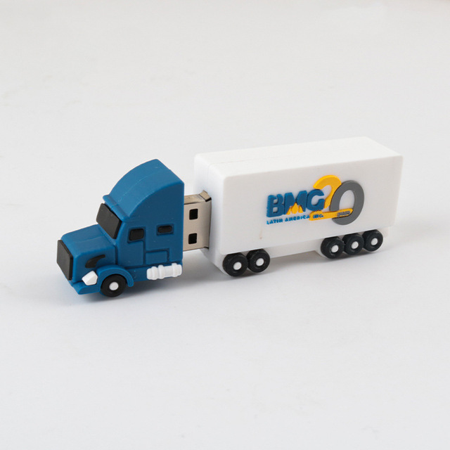 Custom 3D Vehicles 16GB32GBFlash Drive Cartoon Small Cars & Trucks Creative PVC Soft Rubber for Personal & Promotional Use