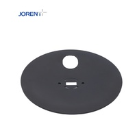 Base noire en acier inoxydable usinée par tournage et fraisage CNC de précision - Compatible avec les machines automatisées - Tolérance 0,01 mm
