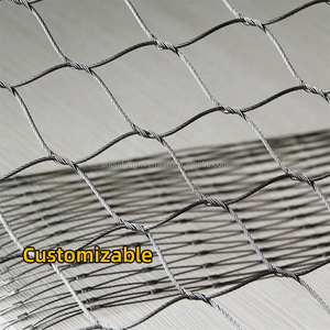 Thép không gỉ linh hoạt dây lưới cho an ninh vườn leo lưới hàng rào trang trại/sân hàng rào tùy chỉnh cắt chế biến - Product Image 1