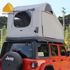 Tente de voiture gonflable noire en vente chaude pour les voitures SUV et les camions, <span class=keywords><strong>camping</strong></span> en plein air, fabriquée en tissu de coton - Product Image 2