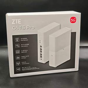 ZTE G5TS <span class=keywords><strong>Pro</strong></span> 5G Sim-Router, WiFi 6 <span class=keywords><strong>2</strong></span>.4G/5.8G AX3000 <span class=keywords><strong>CPE</strong></span>, Unterstützt Globales 5G SA/NSA-Netzwerk, <span class=keywords><strong>2</strong></span> TS9 Externe Antennen, 1 RJ11-Anschluss - Product Image 3