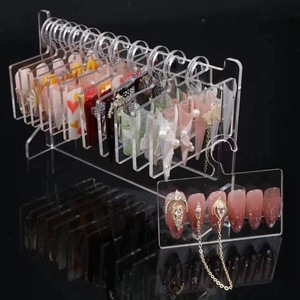 Mới đến Acrylic giả Nail Bảng hiển thị Nail hiển thị đứng trong suốt Nail Bảng hiển thị - Product Image 2