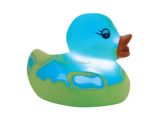 Nhấp nháy cao su Vịt Tắm nước đồ chơi kích hoạt LED nhấp nháy đèn vịt - Product Image 1