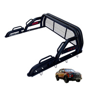 Barra antivuelco de doble tubo con malla protectora para cabina, kit de accesorios de modificación para la caja de la camioneta JAC Hunter T9, barra deportiva.