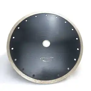 Trung Quốc bán buôn tùy chỉnh Hoja de Sierra kim cương cắt đĩa 10 inch liên tục rim lưỡi cưa kim cương cho đá