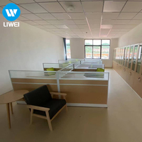 Bureau de travail modulaire extensible LIWEI moderne avec structure en métal et en bois, installation facile, garantie de 3 à 5 ans pour usage professionnel