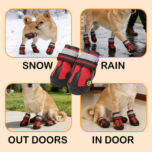 OEM Waterproof Outdoor <strong>Dog</strong> Boots Reflective Straps for Small/Medium/Large <strong>Dogs</strong> Made Solid Pattern All Weather - Product Image 5