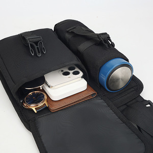 Bolso de hombro para hombre de 13 pulgadas, ligero, para viajes al aire libre, con bolsillo para botella de agua, color sólido - Product Image 1