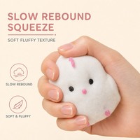 Peluche Poussin Moelleux à Remontée Lente, Jouet Sensoriel Anti-Stress, Décoration de Bureau, Cadeau de Fête