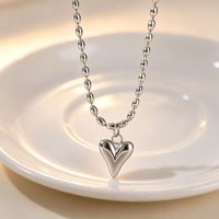Collier unisexe Yazi en acier inoxydable avec chaîne à maillons en zircon, plaqué or PVD, anti-décoloration, pendentif romantique, bijoux de mode