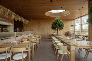 Design d'intérieur de restaurant moderne, mobilier de café sur mesure, comptoir de pâtisserie, aménagement de magasin en bois, équipement de boutique - Product Image 3